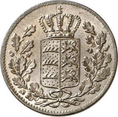 Anverso Medio kreuzer 1847 "Tipo 1840-1856" - valor de la moneda  - Wurtemberg, Guillermo I