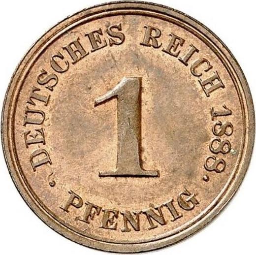 Anverso 1 Pfennig 1888 E "Tipo 1873-1889" - valor de la moneda  - Alemania, Imperio alemán