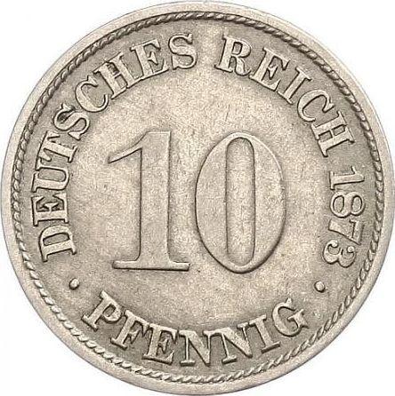 Аверс монеты - 10 пфеннигов 1873 года G "Тип 1873-1889" - цена  монеты - Германия, Германская Империя