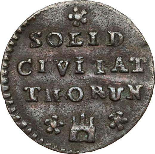 Реверс монеты - Шеляг 1760 года "Торуньский" - цена  монеты - Польша, Август III