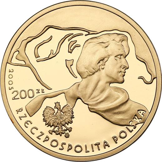 Awers monety - 200 złotych 2005 MW RK "Wystawa EXPO 2005 Japonia" - cena złotej monety - Polska, III RP po denominacji