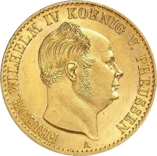 Awers monety - 1 krone 1860 A - cena złotej monety - Prusy, Fryderyk Wilhelm IV