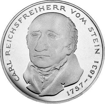 Аверс монеты - 5 марок 1981 года G "Карл фом Штейн" - цена  монеты - Германия, ФРГ