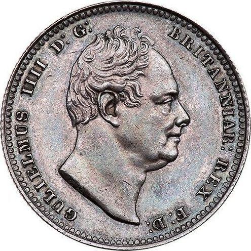 Anverso 1 chelín 1834 WW - valor de la moneda de plata - Gran Bretaña, Guillermo IV
