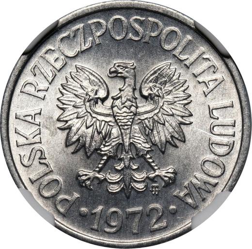 Аверс монеты - 20 грошей 1972 года MW - цена  монеты - Польша, Народная Республика
