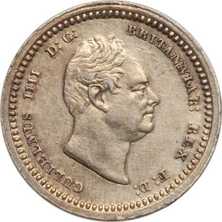 Awers monety - 2 pensy 1832 "Maundy" - cena srebrnej monety - Wielka Brytania, Wilhelm IV