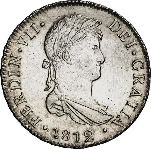 Аверс монеты - 4 реала 1812 года c CI - цена серебряной монеты - Испания, Фердинанд VII