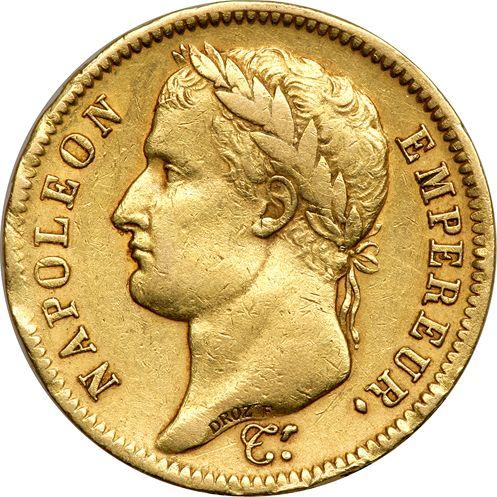 Awers monety - 40 franków 1811 A "Typ 1809-1813" Paryż - Francja, Napoleon I