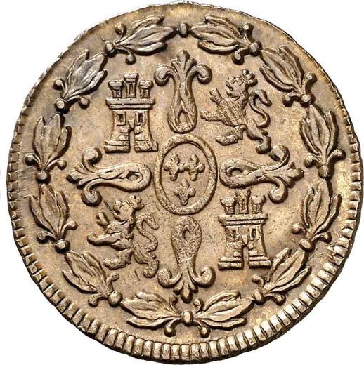 Reverso 4 maravedíes 1777 - valor de la moneda  - España, Carlos III