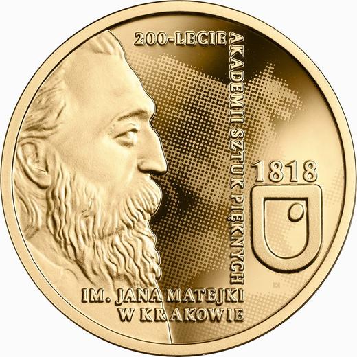 Reverse 200 Zlotych 2019 "200th Anniversary of the Jan Matejko Academy of Fine Arts in Krakow" - Gold Coin Value - Poland, III Republic after denomination