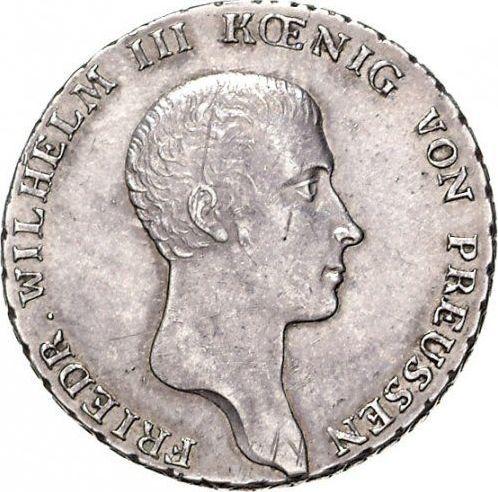 Awers monety - Talar 1815 B - cena srebrnej monety - Prusy, Fryderyk Wilhelm III