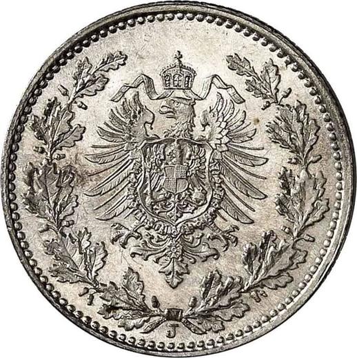 Rewers monety - 50 fenigów 1877 J "Typ 1877-1878" - cena srebrnej monety - Niemcy, Cesarstwo Niemieckie