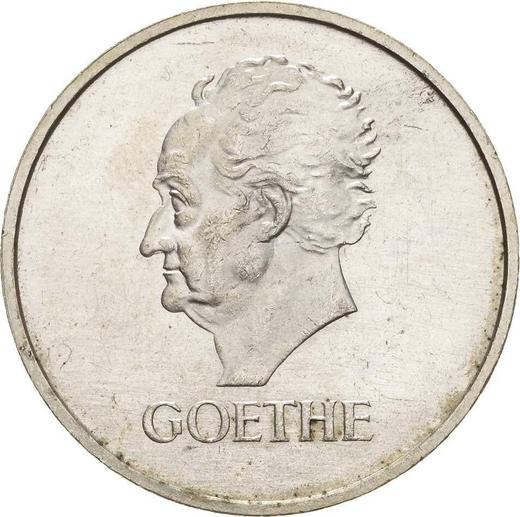 Reverso 3 Reichsmarks 1932 E "Goethe" - valor de la moneda de plata - Alemania, República de Weimar