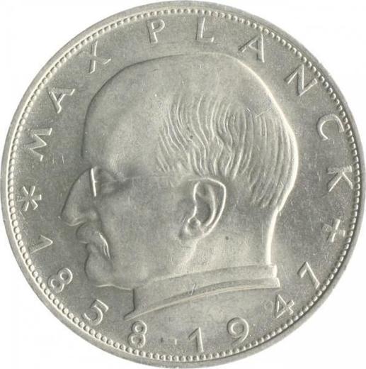 Anverso 2 marcos 1971 D "Max Planck" - valor de la moneda  - Alemania, RFA