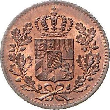 Аверс монеты - 1 пфенниг 1846 года - цена  монеты - Бавария, Людвиг I