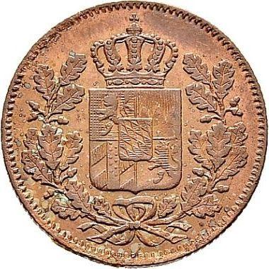 Аверс монеты - 2 пфеннига 1842 года - цена  монеты - Бавария, Людвиг I