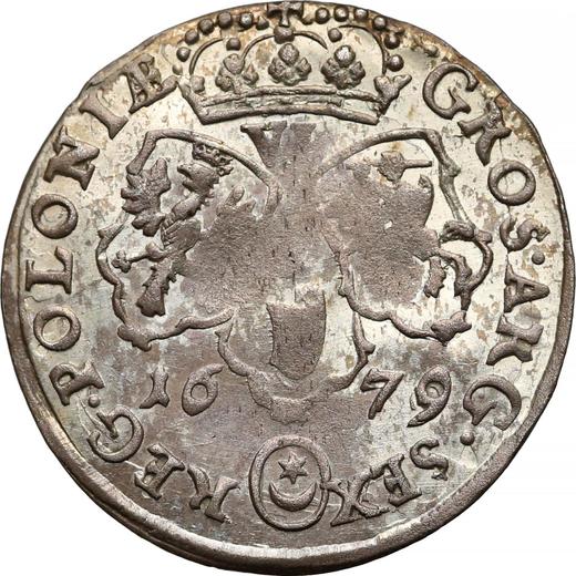 Rewers monety - Szóstak 1679 TLB TLB pod popiersiem - cena srebrnej monety - Polska, Jan III Sobieski