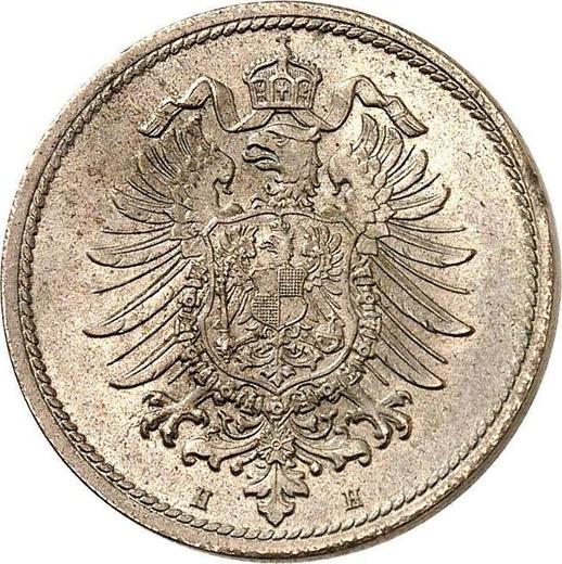 Reverso 10 Pfennige 1875 H "Tipo 1873-1889" - valor de la moneda  - Alemania, Imperio alemán