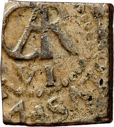 Аверс монеты - 1 корнадо 1761 года PA - цена  монеты - Испания, Карл III