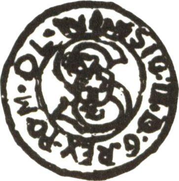 Аверс монеты - Шеляг 1620 года "Литва" - цена серебряной монеты - Польша, Сигизмунд III Ваза