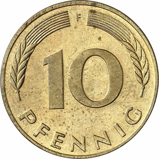 Аверс монеты - 10 пфеннигов 1990 года F - цена  монеты - Германия, ФРГ