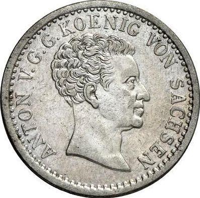 Anverso 1/6 tálero 1828 S - valor de la moneda de plata - Sajonia, Antonio