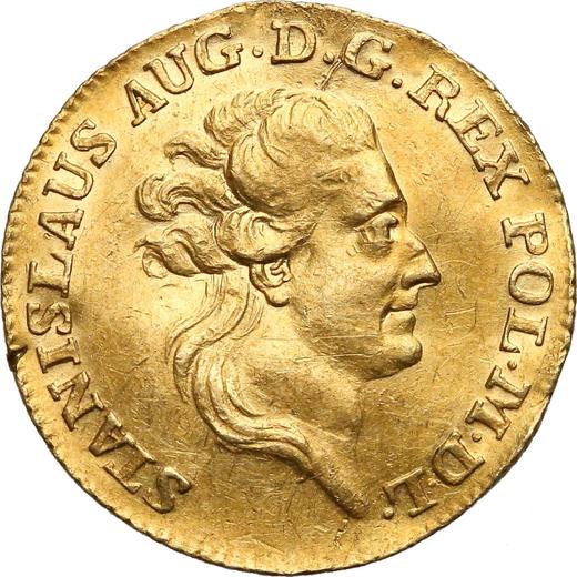 Аверс монеты - Дукат 1784 года EB - цена золотой монеты - Польша, Станислав II Август