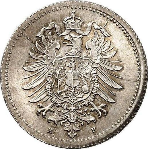 Reverso 20 Pfennige 1876 H "Tipo 1873-1877" - valor de la moneda de plata - Alemania, Imperio alemán