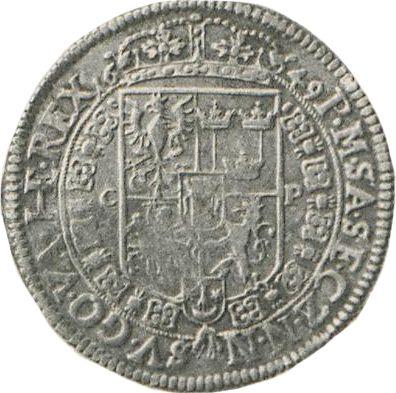 Rewers monety - Talar 1649 GP "Typ 1649-1650" - cena srebrnej monety - Polska, Jan II Kazimierz
