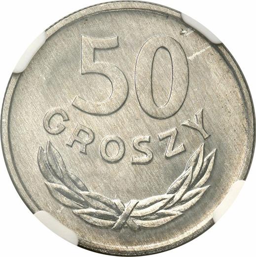 Реверс монеты - 50 грошей 1973 MW - Польша, Народная Республика