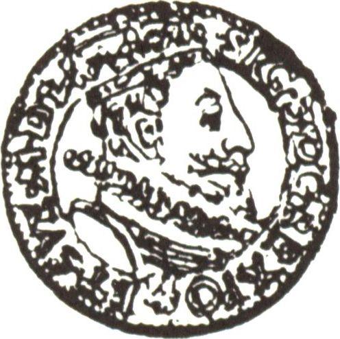 Аверс монеты - Дукат 1597 года "Тип 1592-1598" - цена золотой монеты - Польша, Сигизмунд III Ваза