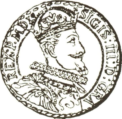 Awers monety - 3 dukaty 1615 - cena złotej monety - Polska, Zygmunt III