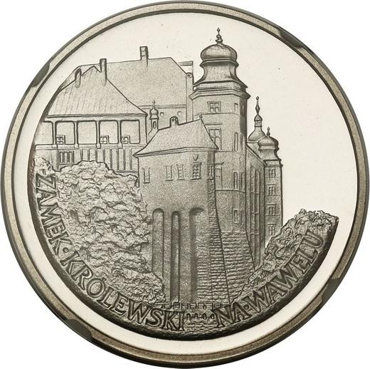 Reverso 100 eslotis 1977 MW "Castillo Real de Wawel" Plata - valor de la moneda de plata - Polonia, República Popular