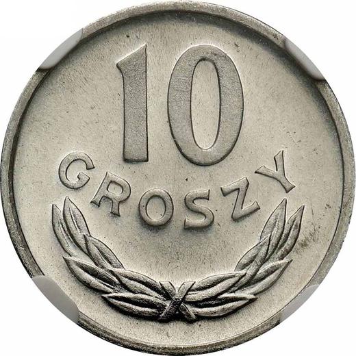 Reverso 10 groszy 1949 Aluminio - valor de la moneda  - Polonia, República Popular