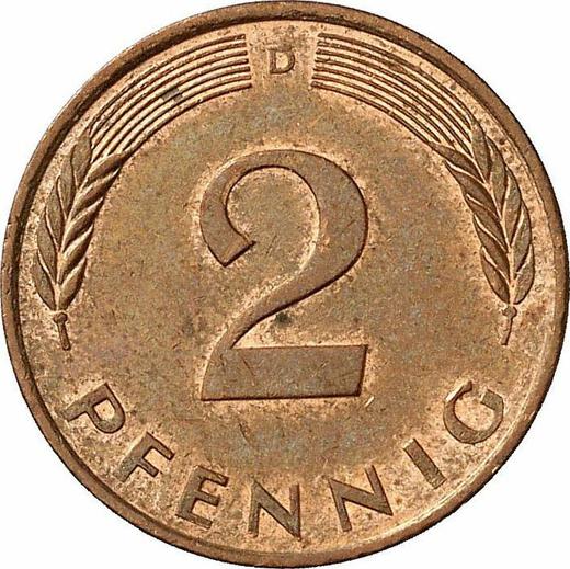 Аверс монеты - 2 пфеннига 1994 года D - цена  монеты - Германия, ФРГ