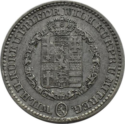 Avers 1/6 Taler 1840 - Silbermünze Wert - Hessen-Kassel, Wilhelm II