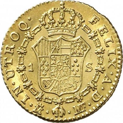 Reverse 1 Escudo 1796 M MF - Spain, Charles IV