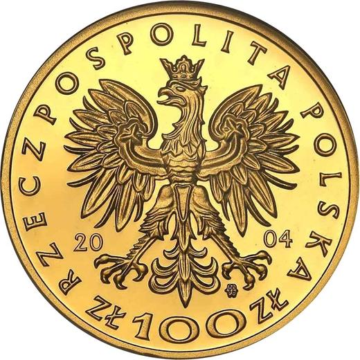 Awers monety - 100 złotych 2004 MW RK "Przemysł II" - cena złotej monety - Polska, III RP po denominacji