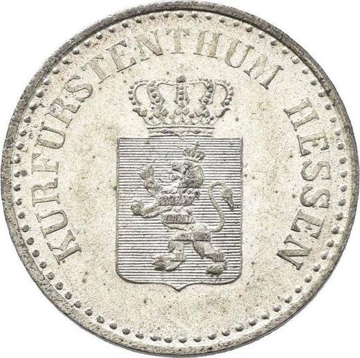 Awers monety - 1 silbergroschen 1851 - cena srebrnej monety - Hesja-Kassel, Fryderyk Wilhelm I