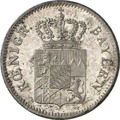 Аверс монеты - 1 крейцер 1851 года - цена серебряной монеты - Бавария, Максимилиан II