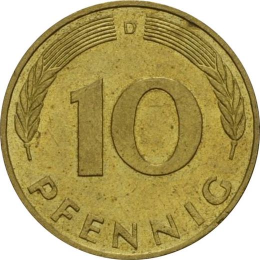 Avers 10 Pfennig 1992 D - Münze Wert - Deutschland, BRD