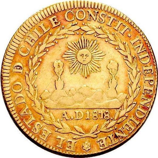 Аверс монеты - 8 эскудо 1819 года So FD - цена золотой монеты - Чили, Республика