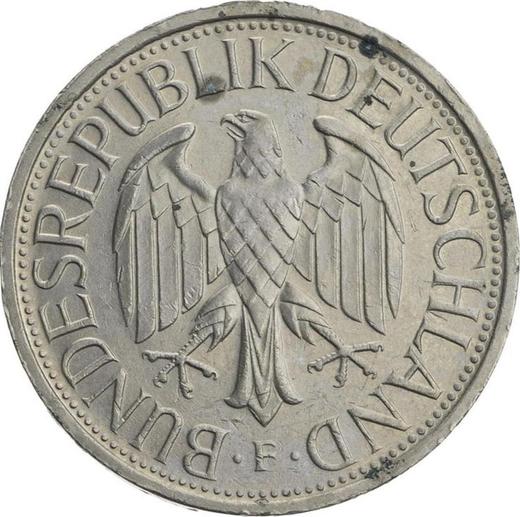 Rewers monety - 1 marka 1987 F - cena  monety - Niemcy, RFN