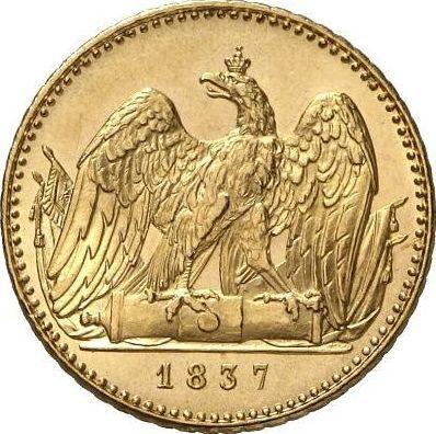 Реверс монеты - Фридрихсдор 1837 года A - цена золотой монеты - Пруссия, Фридрих Вильгельм III