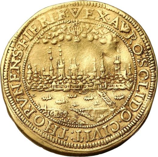 Реверс монеты - Донатив 6 дукатов 1659 года HL "Торунь" - цена золотой монеты - Польша, Ян II Казимир