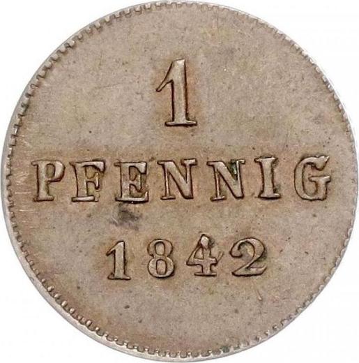 Rewers monety - 1 fenig 1842 - cena  monety - Saksonia-Meiningen, Bernard II