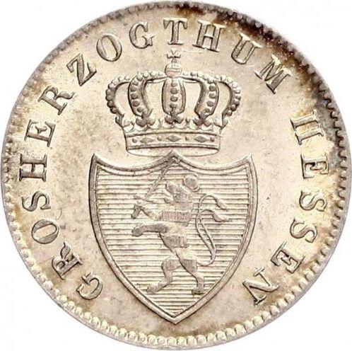 Awers monety - 3 krajcary 1836 - cena srebrnej monety - Hesja-Darmstadt, Ludwik II