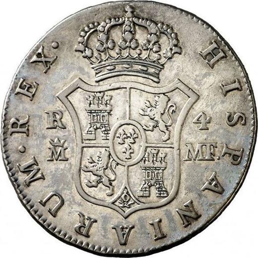 Reverse 4 Reales 1796 M MF - Silver Coin Value - Spain, Charles IV