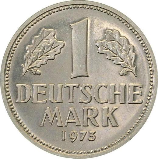 Obverse 1 Mark 1973 J -  Coin Value - Germany, FRG