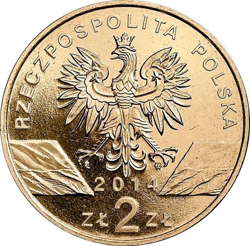 Аверс монеты - 2 злотых 2014 года MW "Польский коник" - цена  монеты - Польша, III Республика после деноминации
